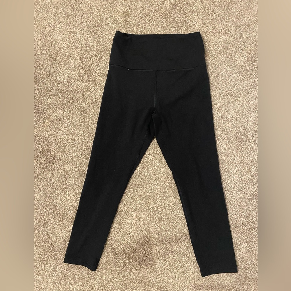 Zobha Crop Black Leggings Size Small